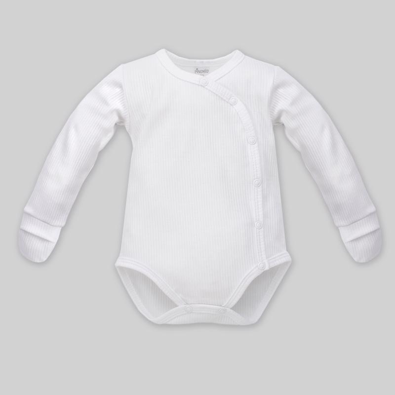 PINOKIO Body gombíky dlhý rukáv s rukavičkami, biela, veľ. 62,  V002605